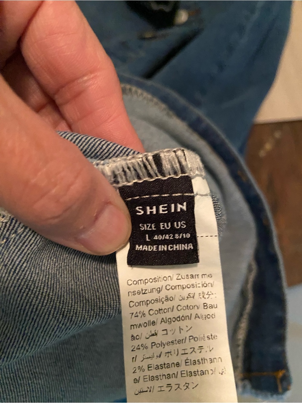 SHEIN Light Blue Denim Midi Dress with Buttons - Picture 5 of 6